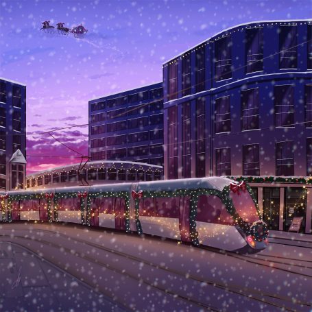Festive Notts Tram