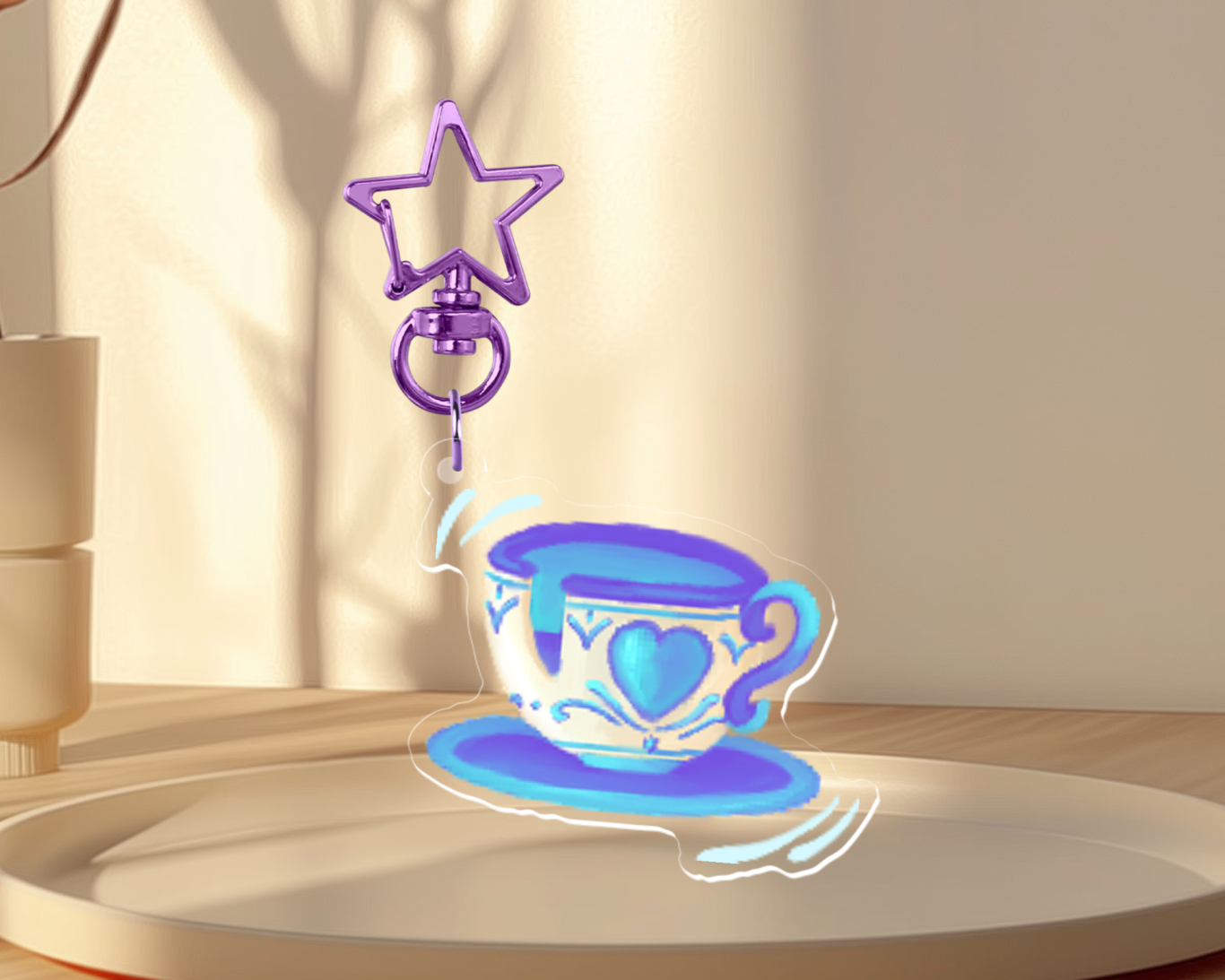 Love a good teacup ride ! And this keychain is perfect for you if you do too!