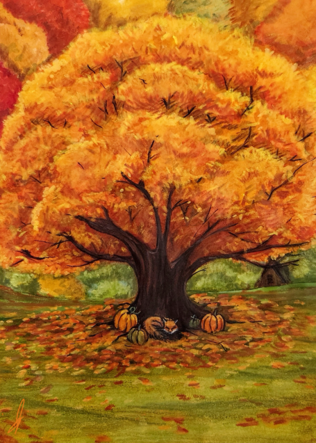 Autumn Oak Tree